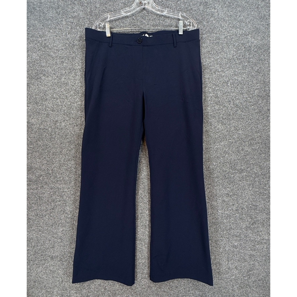 Betabrand Dress Pant Yoga Pants Women XL Petite Navy Bootcut Pull On Stretch